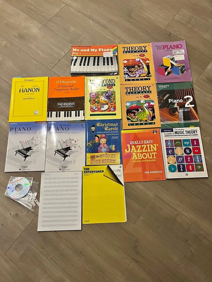 Piano Lesson, Theory & Sheet Music Book Lot – Faber, Bastien, Ha
