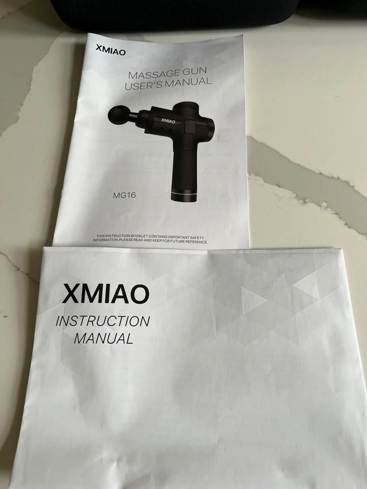 XMIAO MG16 Massage Gun with 6 Attachments, Charger & Carry Case - photo 5