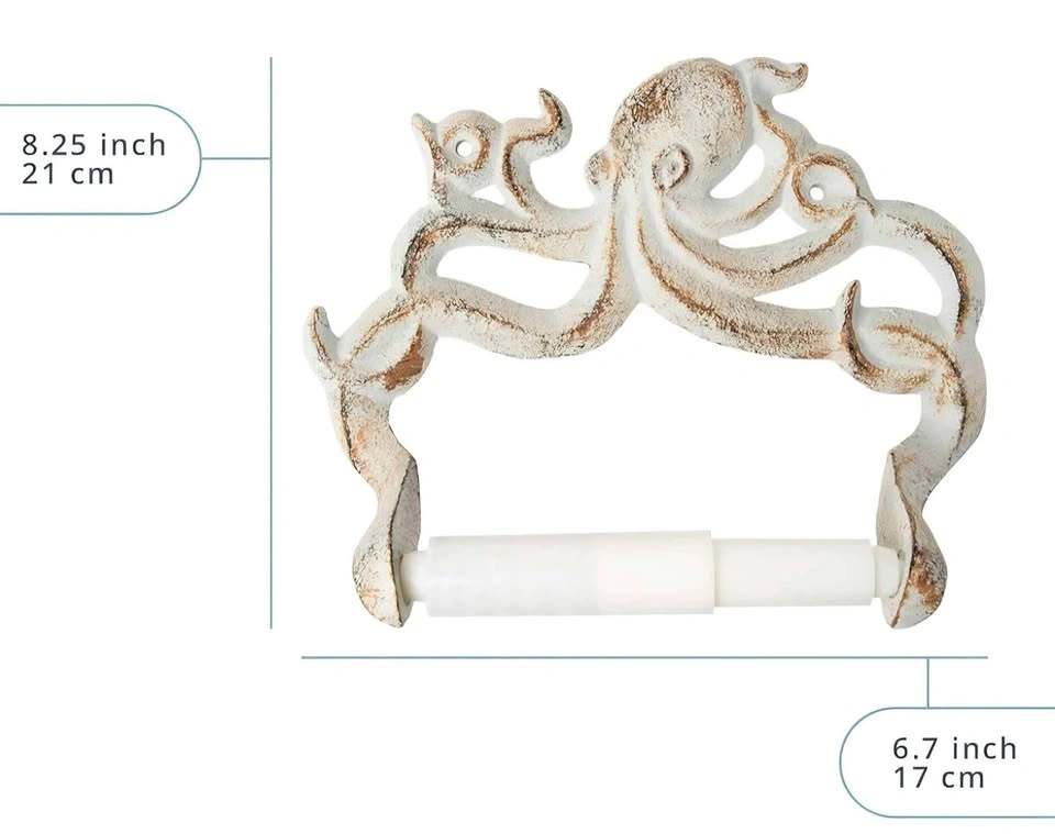 Whimsical nautical bathroom decor - octopus/kraken cast iron toi - photo 3