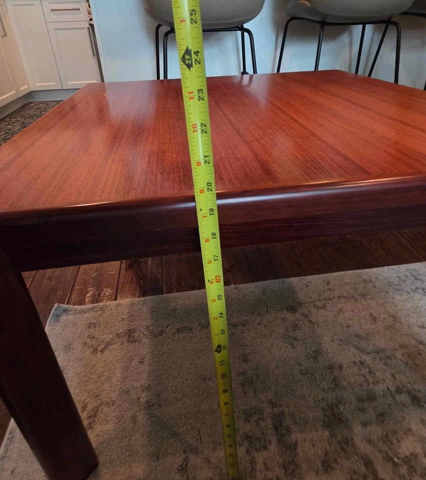 Glowing Danish/MCM solid rosewood table - photo 3
