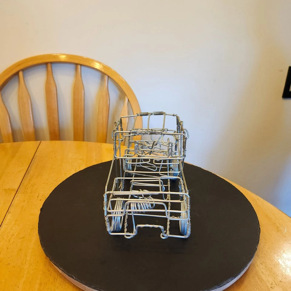Wire Pick Up Truck, Hand Crafted, Decor - photo 4