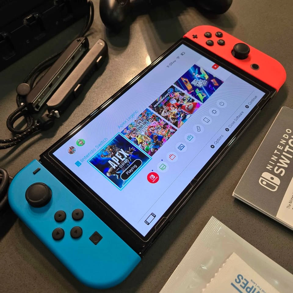 Switch OLED complete bundle. All original accessories and extras - photo 3