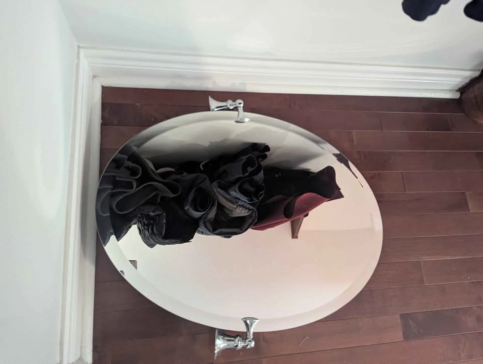 26-inch height Frameless Pivoting Wall Mirror