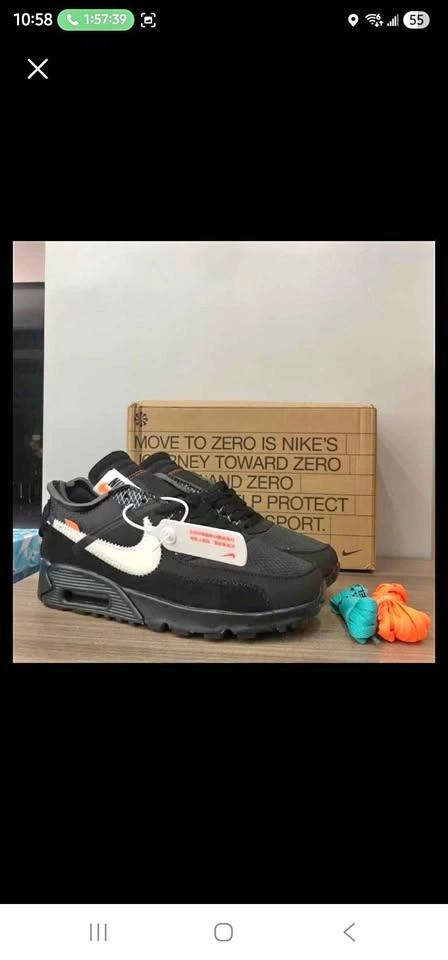 Nike Off-White Air Max 90 Black Sneakers