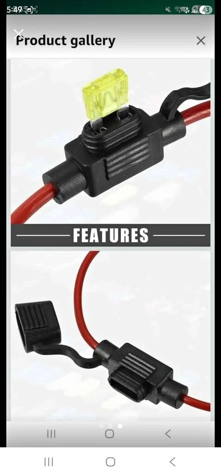 20A Inline Blade Fuse Holder Kit