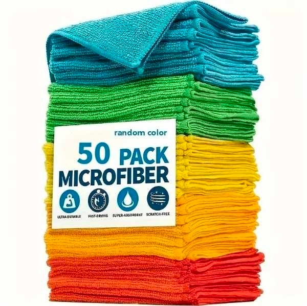 3 pcs Microfiber Cleaning Cloths - photo 3