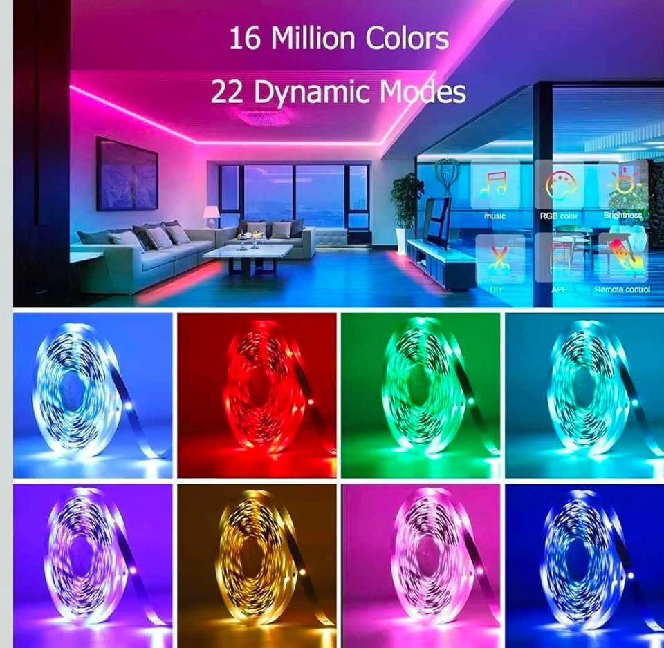 New, sealed LED Lights, 65.6 ft. APP & Remote Control. - photo 3