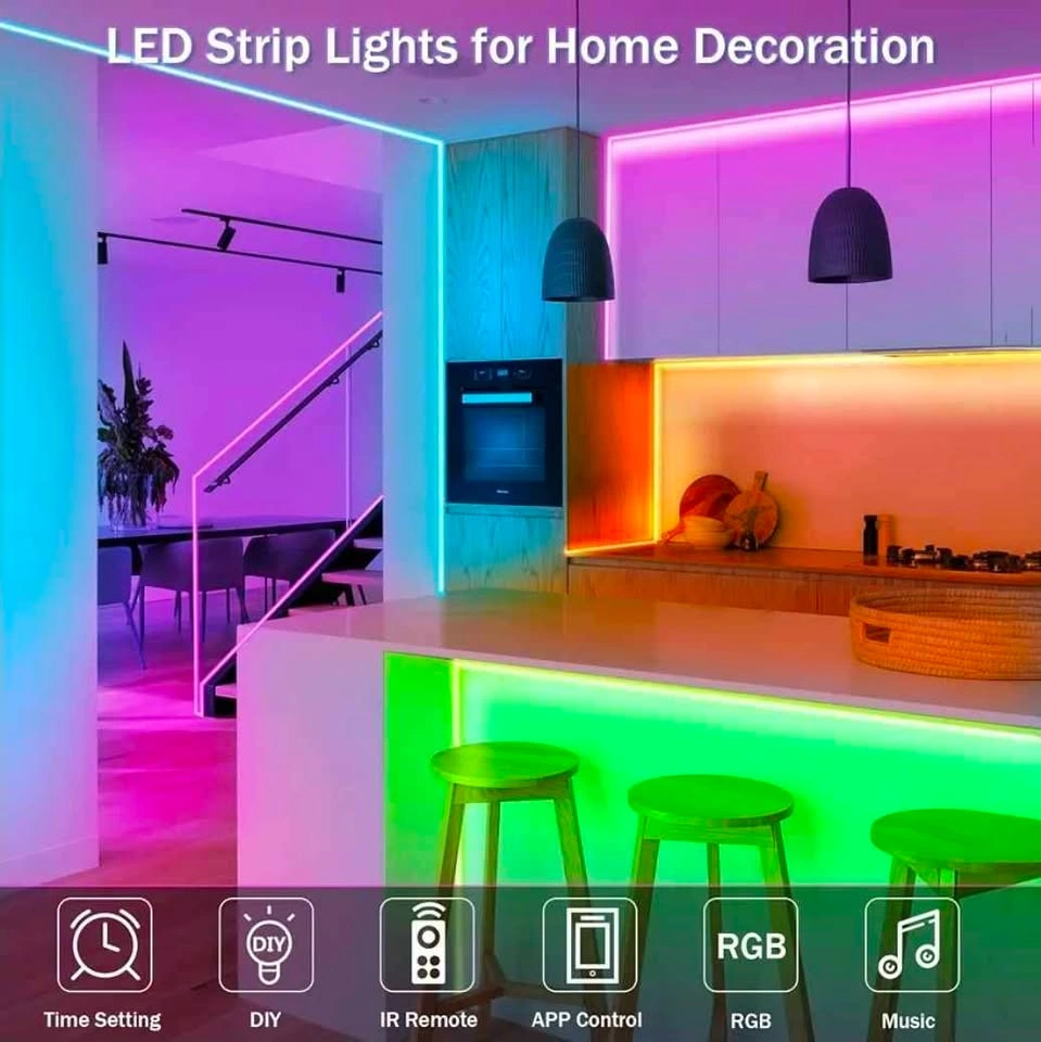 New, sealed LED Lights, 65.6 ft. APP & Remote Control. - photo 5