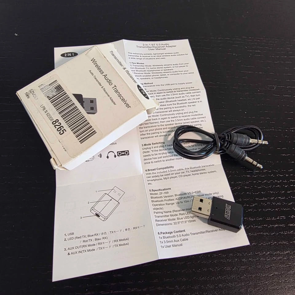 Mini wireless RX mode and TX mode audio transmitter - photo 3