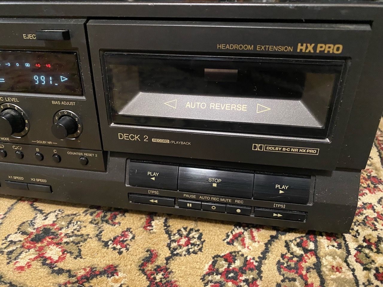 Technics RS-TR333 Dual Cassette Deck Player Recorder - photo 4