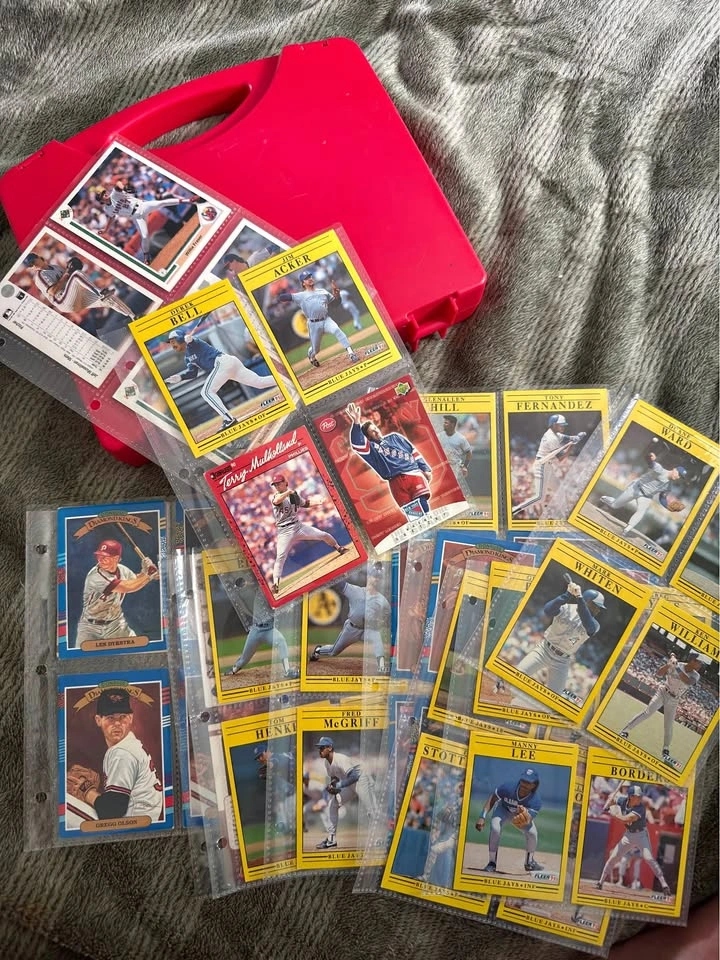 Hockey and baseball cards