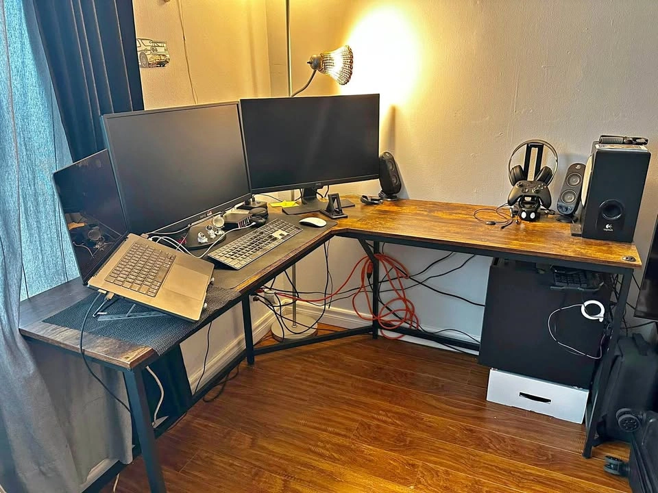 Riggle L-shaped Computer Desk