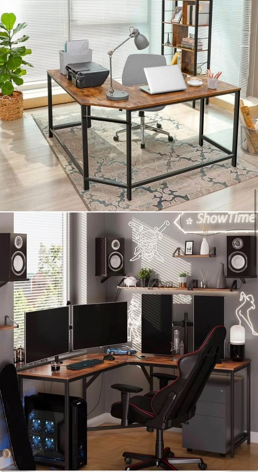 Riggle L-shaped Computer Desk - photo 4