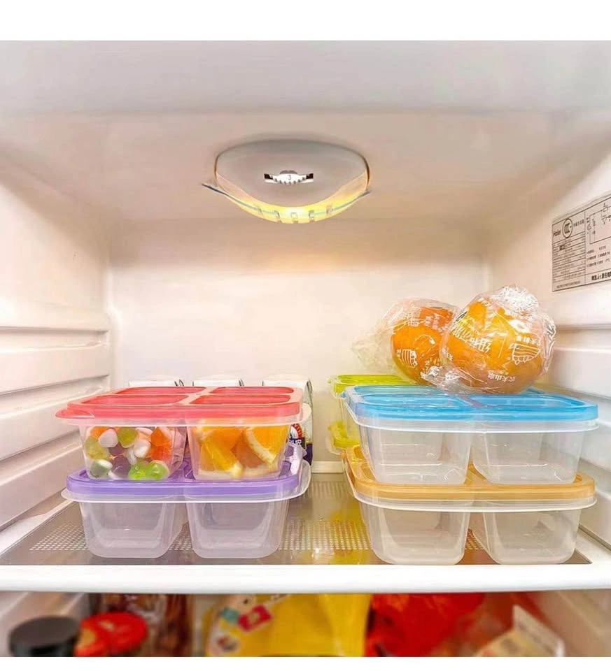 4 pack of 4 compartment snack Box - photo 2