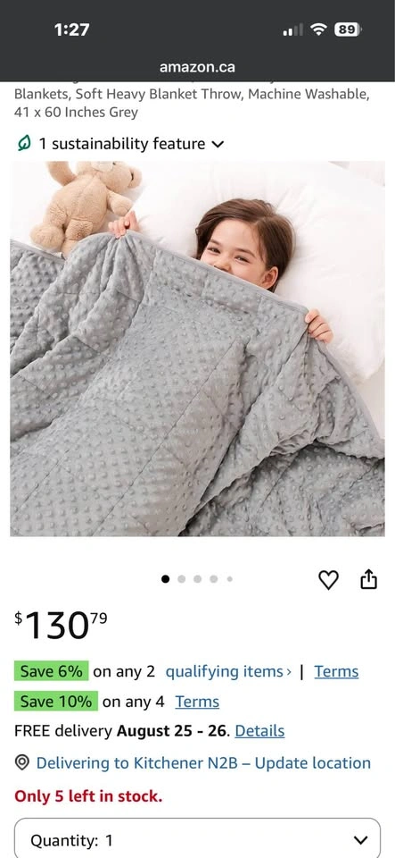 Weighted Blanket Brand New in bag - photo 2
