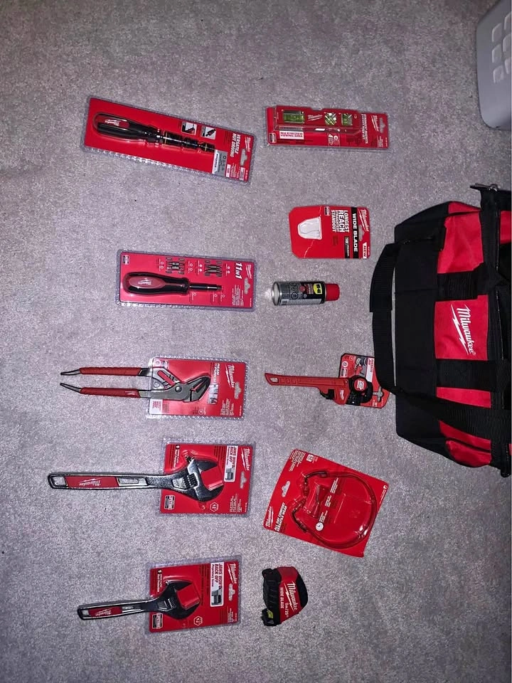 Milwaukee Hand Tool Lot – 13+ Pieces + Tool Bag – Brand New