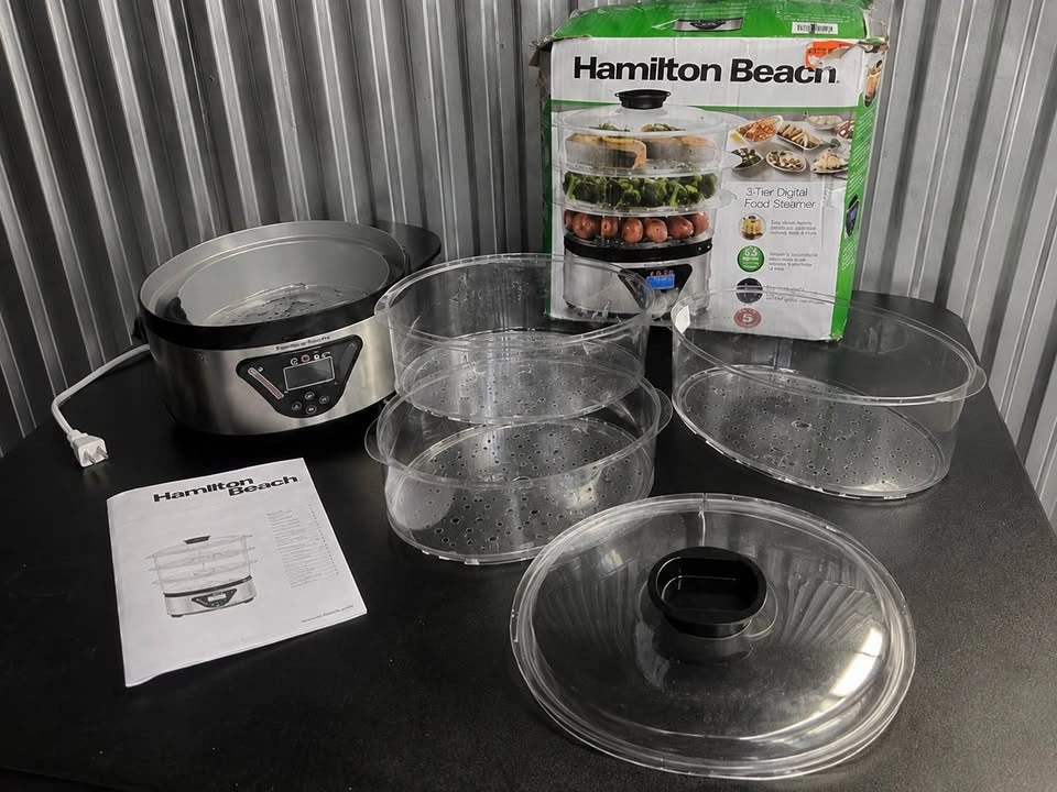 Hamilton Beach 3-Tier Digital Food Steamer – 8.25 Qt - photo 2