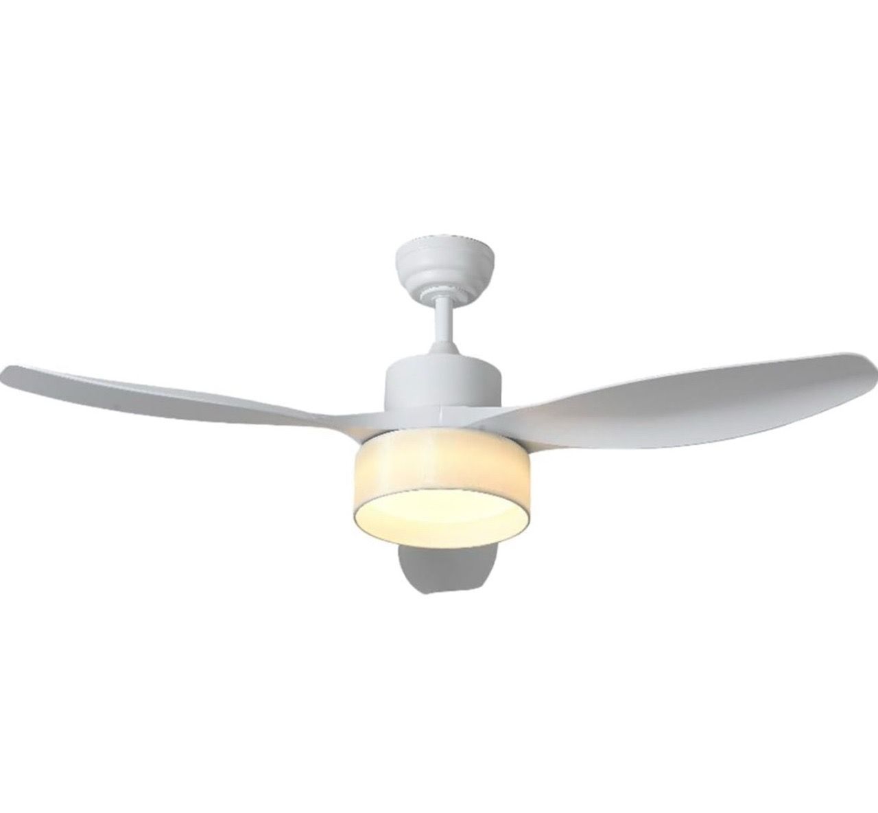 New 52” ceiling fan with light and remote control