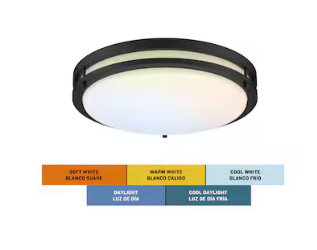 New Project Source 14-in LED Flushmount Light (Bronze) - photo 2
