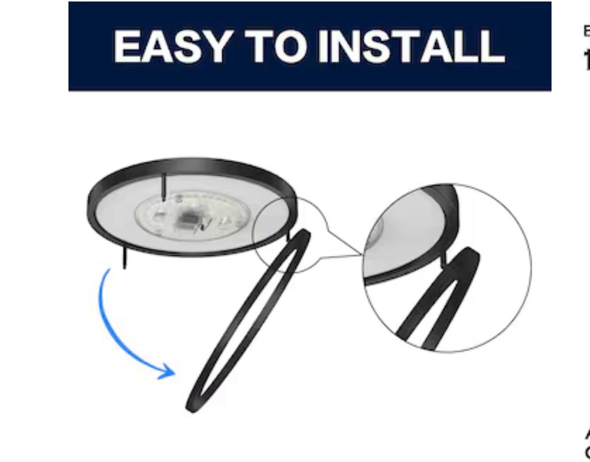 New Project Source 14-in LED Flushmount Light (Bronze) - photo 3