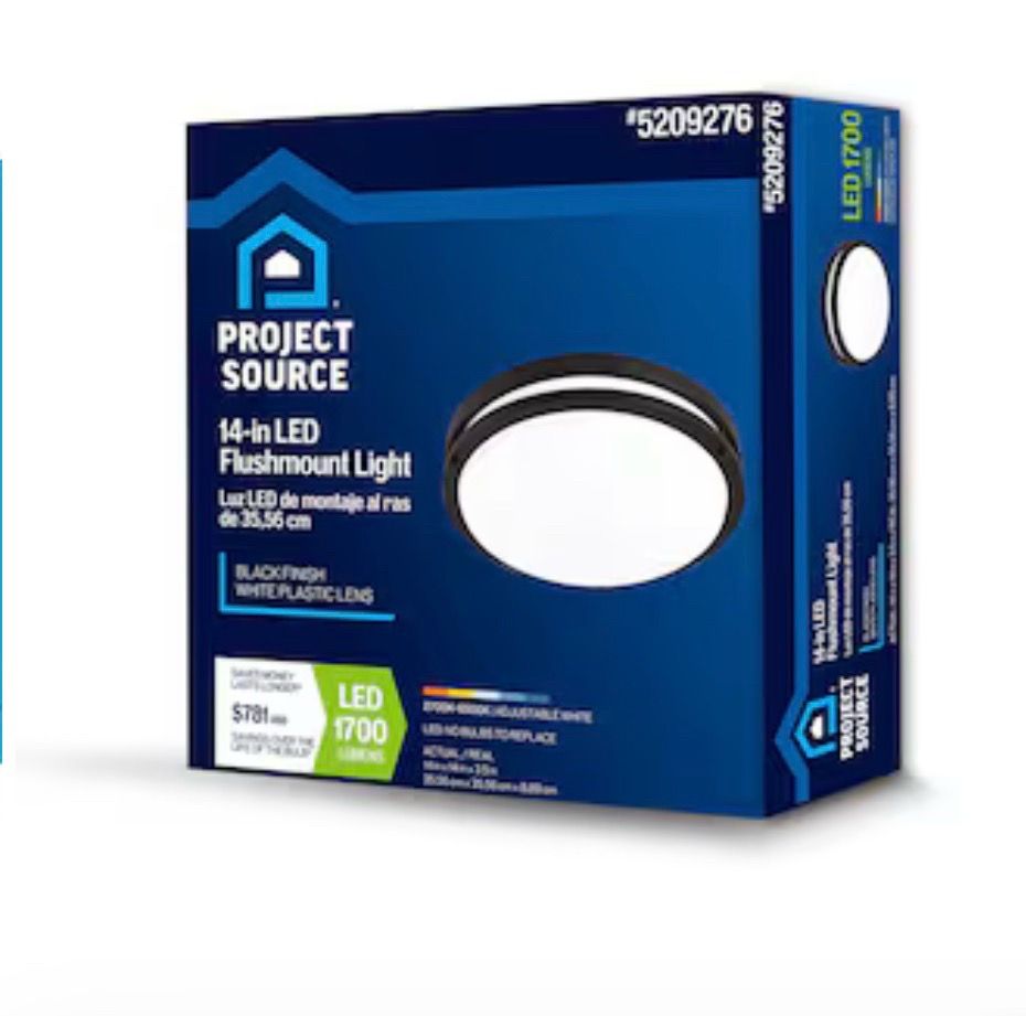 New Project Source 14-in LED Flushmount Light (Bronze) - photo 4