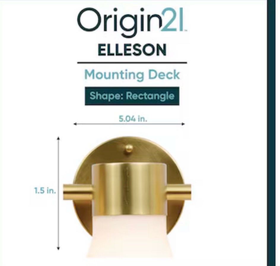 New Origin 21 Elleson 22-in 3 Light Brushed Gold Modern - photo 2