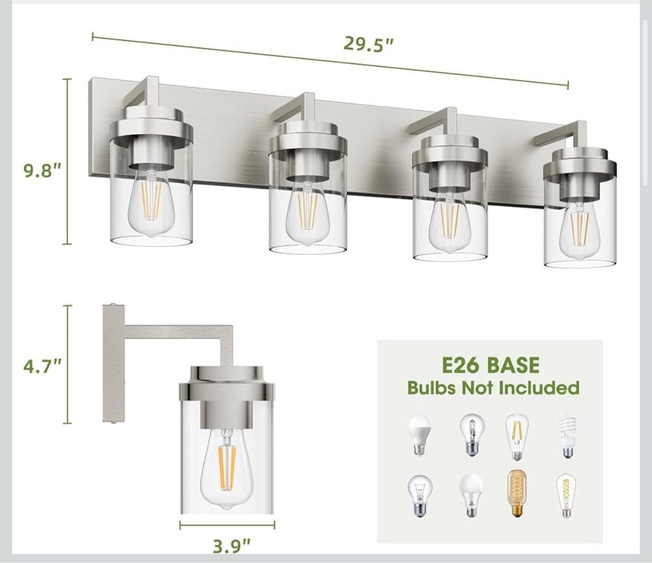 New 4-Light Bathroom Vanity Lights - photo 2