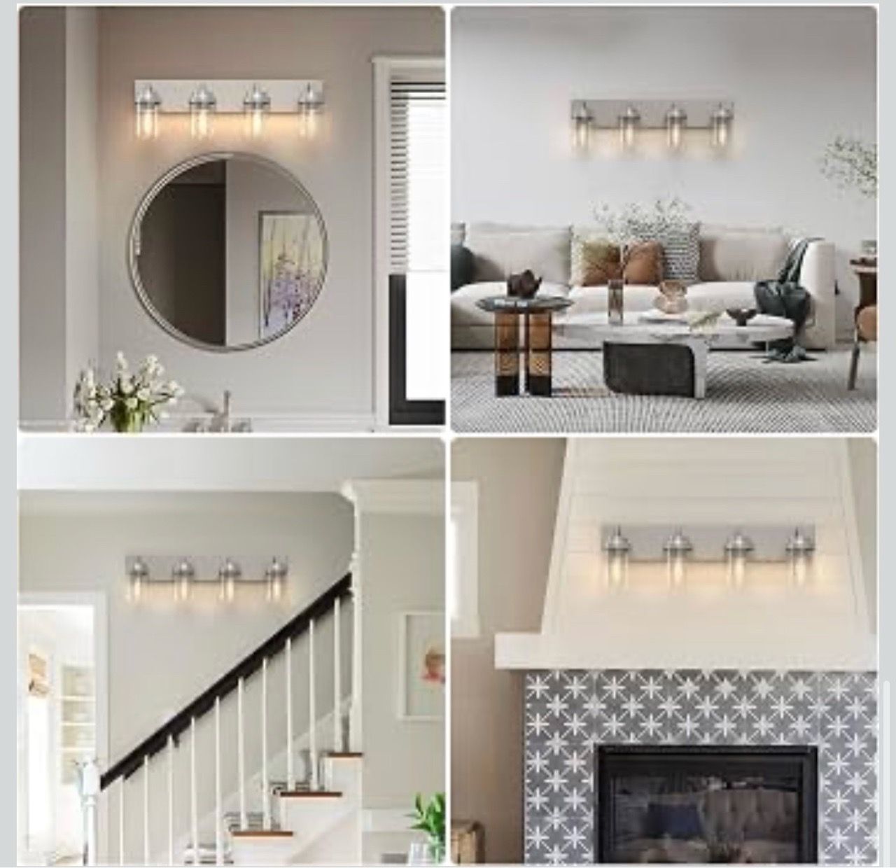 New 4-Light Bathroom Vanity Lights - photo 4