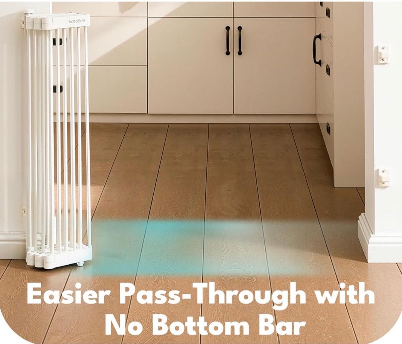 New No Pawblems Retractable Safety Gate, expands to 45” - photo 3