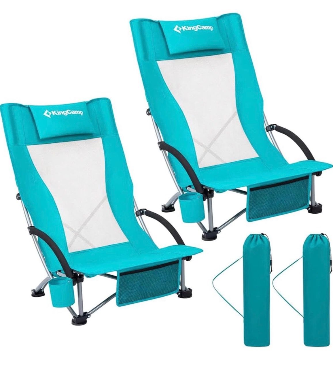 New KingCamp Low Beach Chairs 2 Pack