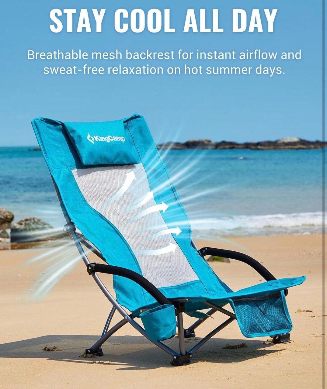 New KingCamp Low Beach Chairs 2 Pack - photo 5
