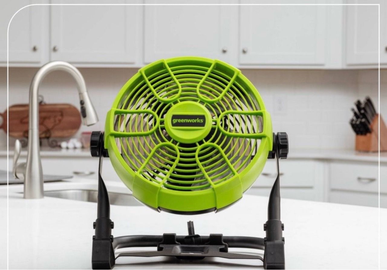 New Greenworks 24V 10" Cordless Fan, Hybrid (AC/DC) - photo 5