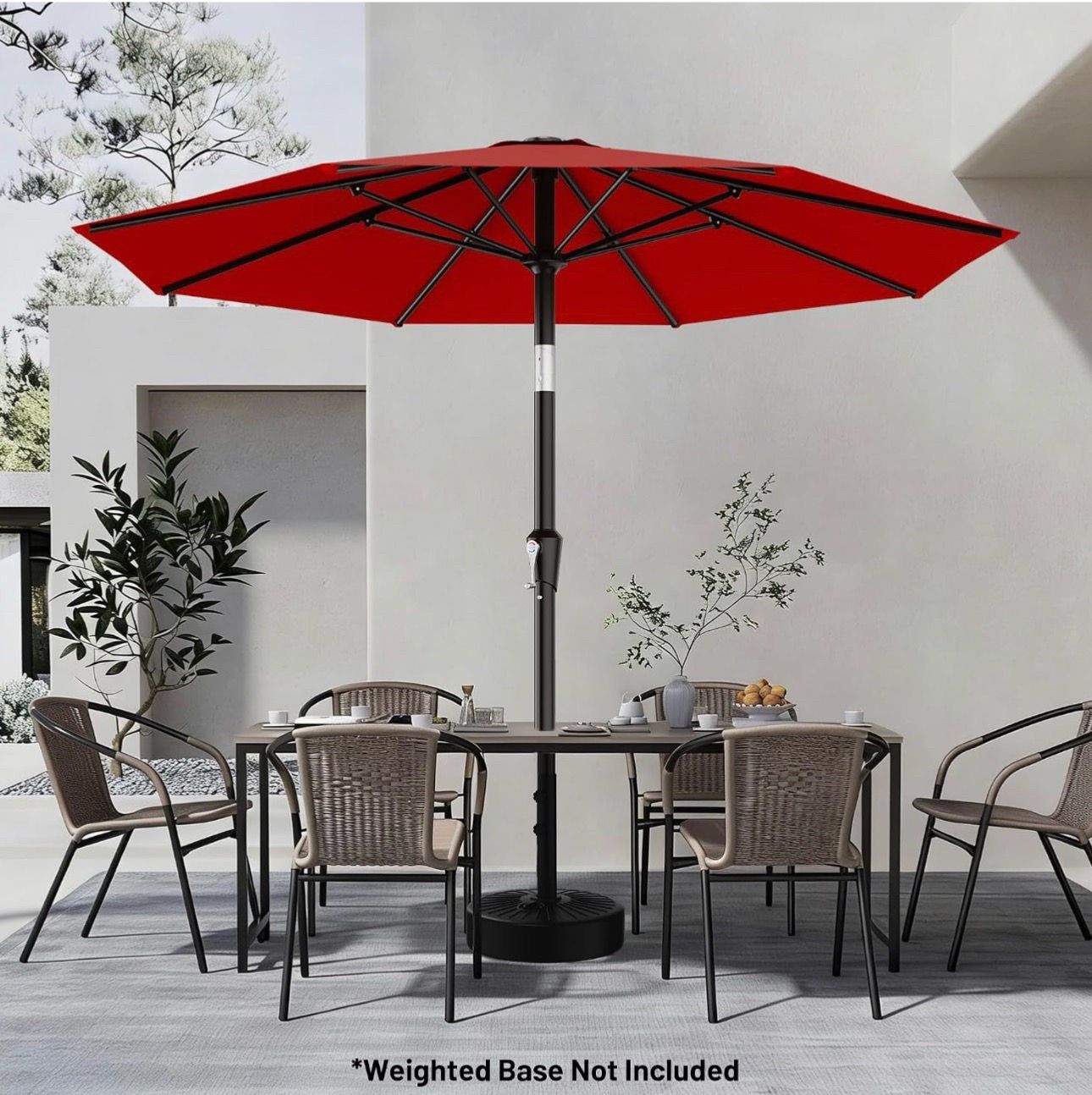 New red 9 FT Patio Umbrella - photo 2