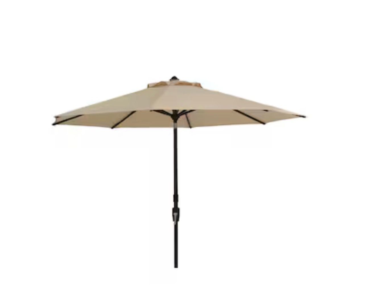 New allen + roth 9-ft Aluminum Tan Slide-tilt Patio Umbrella - photo 5