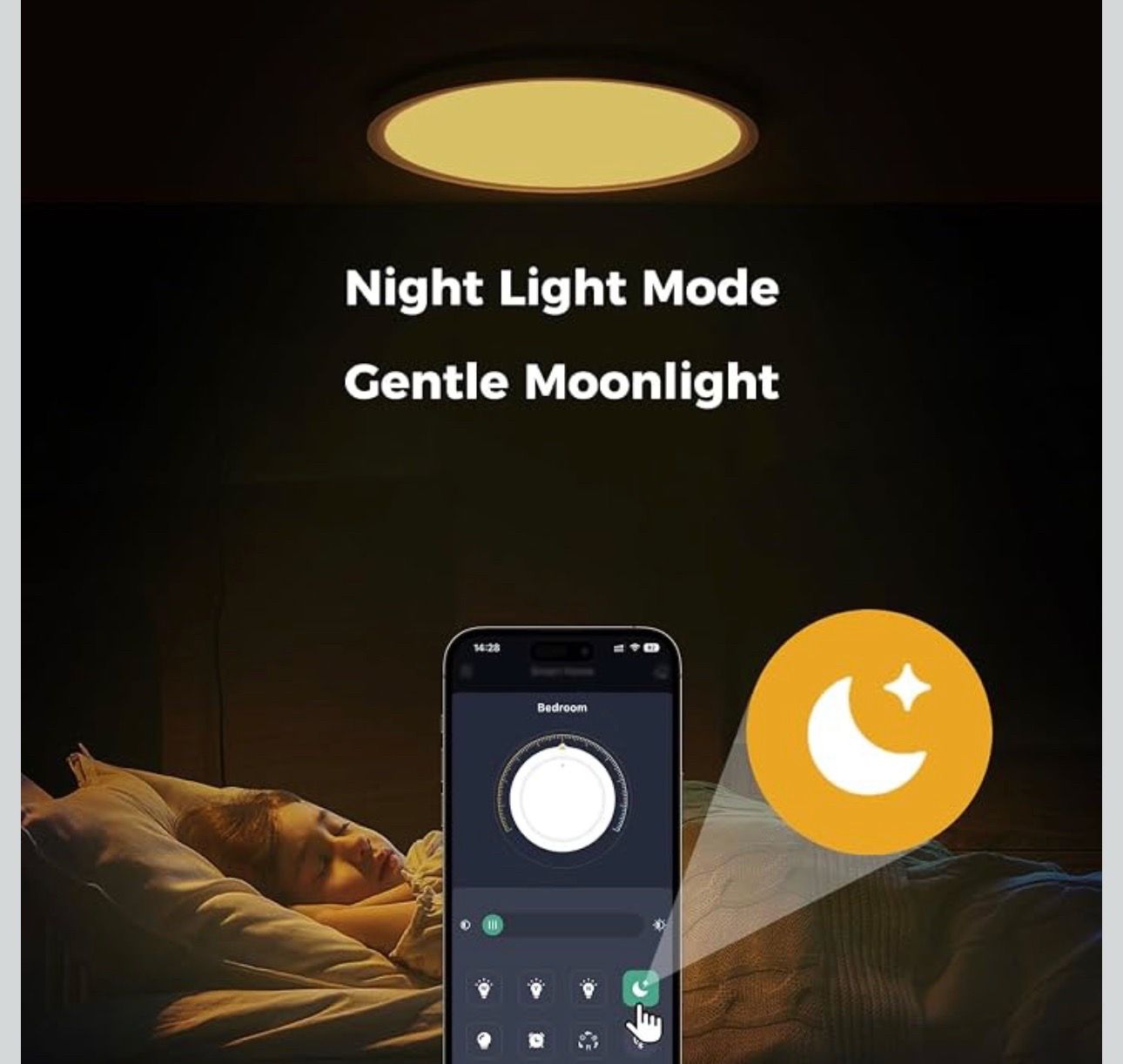 New Smart RGB LED Ceiling Lights with Remote - 15.8 inch - photo 4