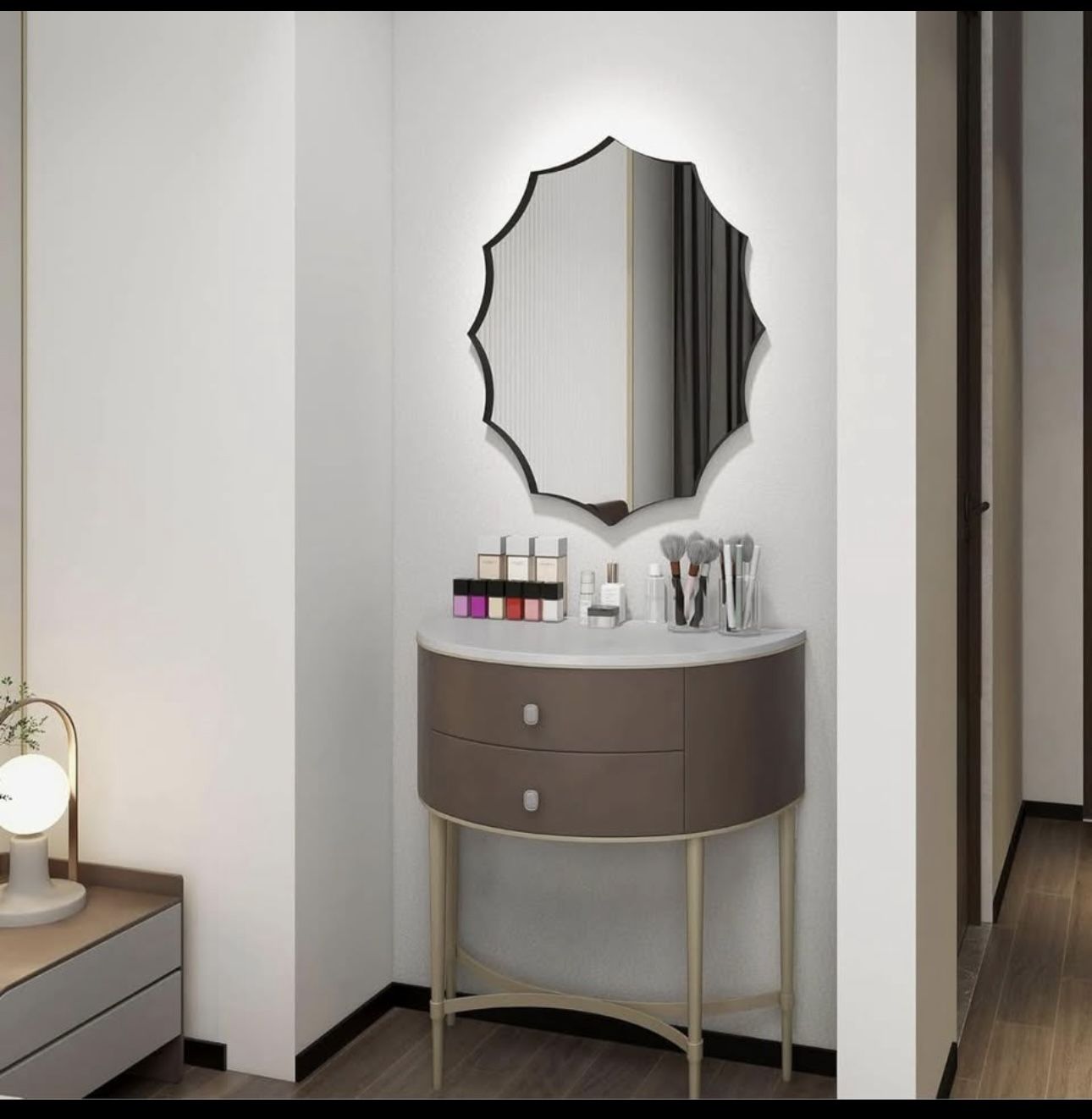 new 24"x30" Wavy Wall Mounted Mirror - photo 2