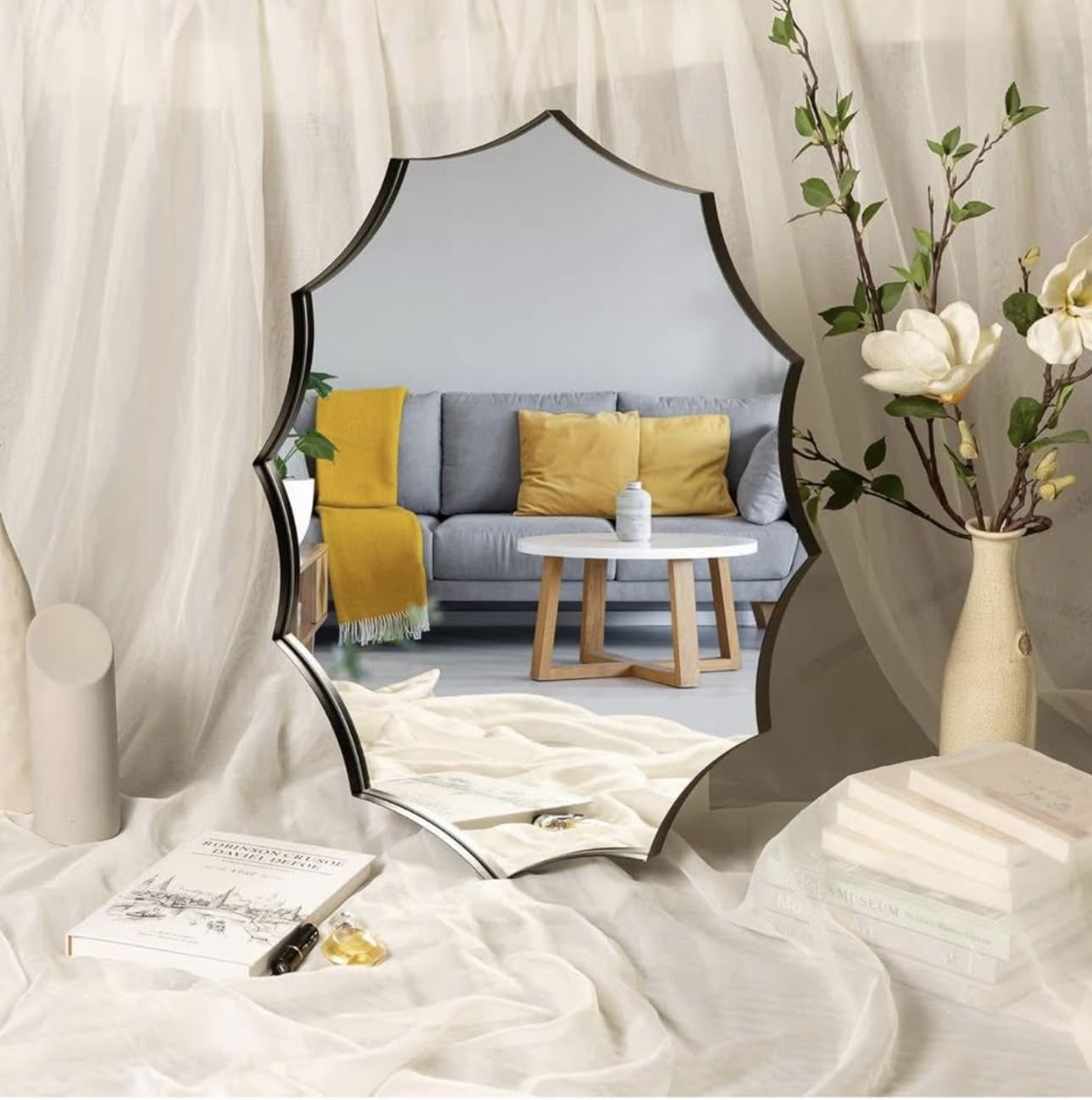 new 24"x30" Wavy Wall Mounted Mirror - photo 3