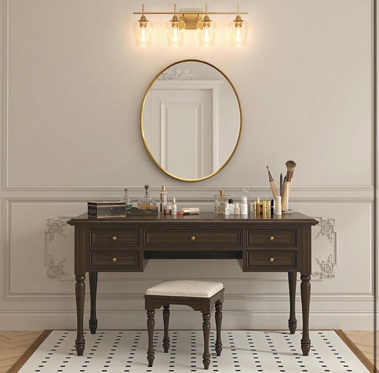 New VONLUCE Bathroom Vanity Light, 4-Light - photo 3