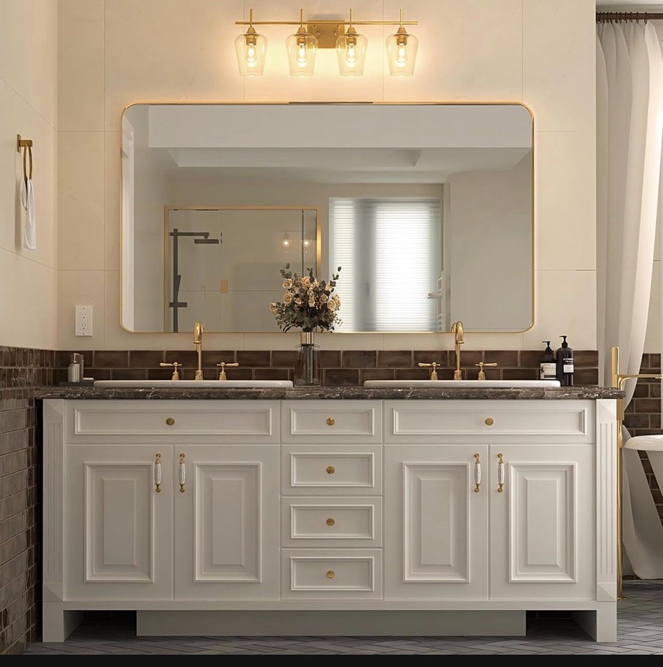 New VONLUCE Bathroom Vanity Light, 4-Light - photo 5