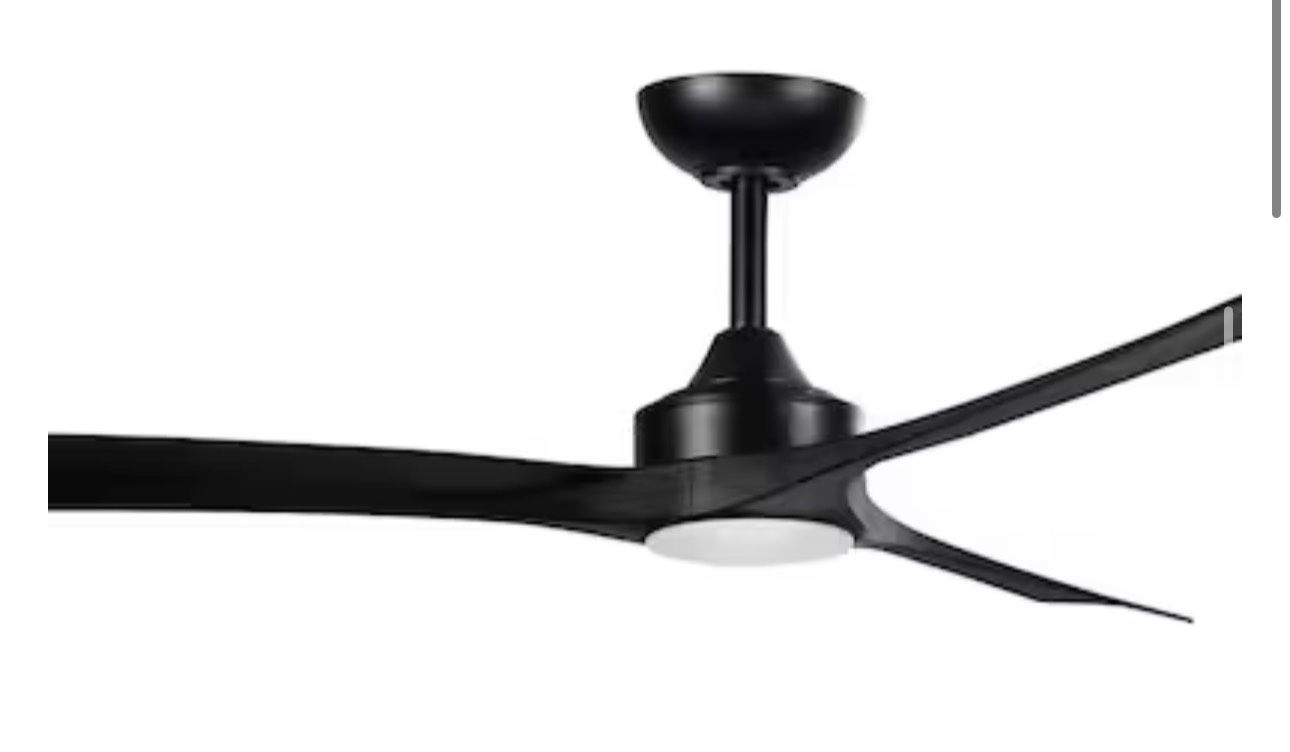 New Harbor Breeze Calavar 52-in Matte Black Ceiling Fan - photo 4