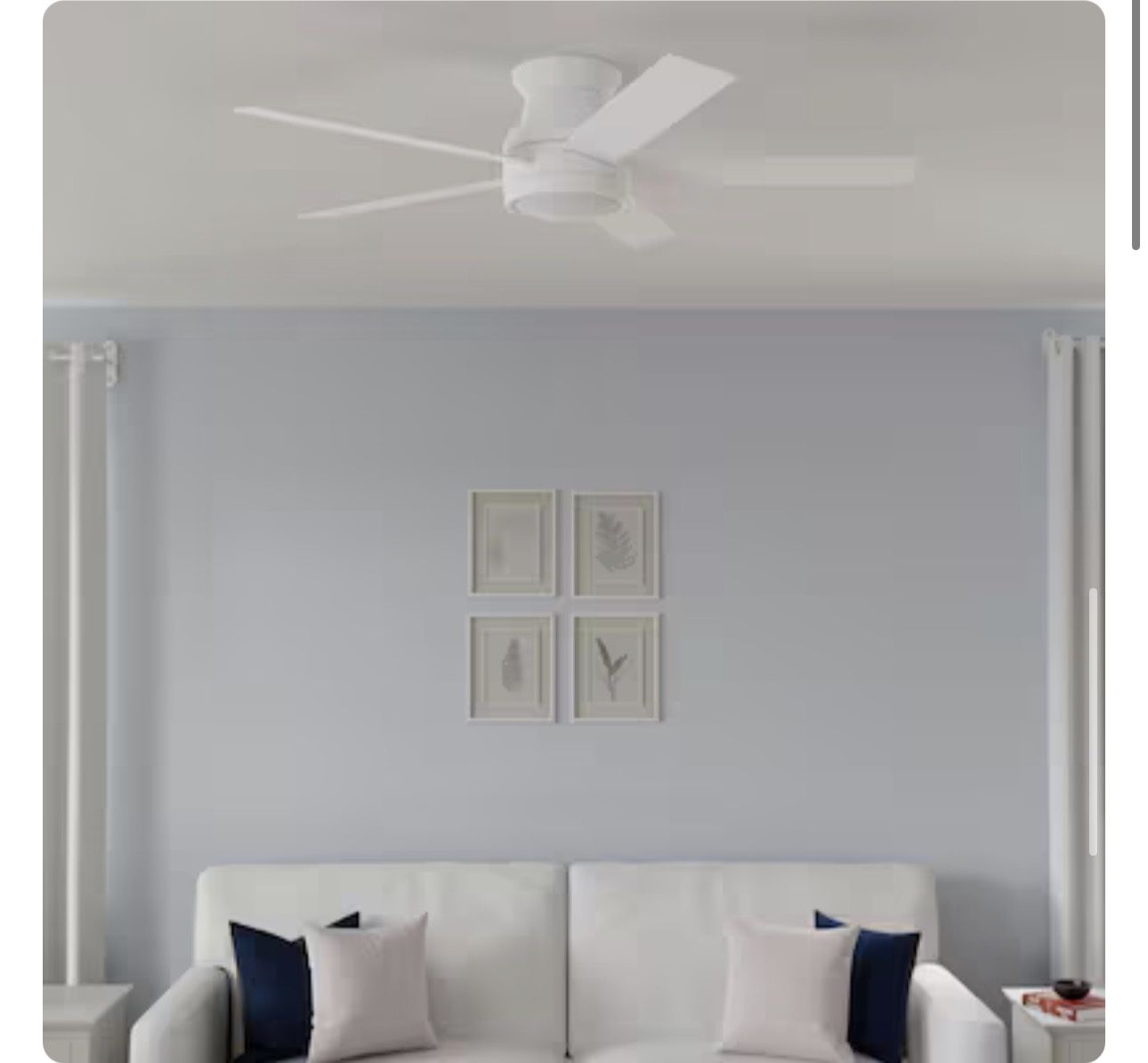 Harbor Breeze Calverton 52-in White Ceiling Fan - photo 5
