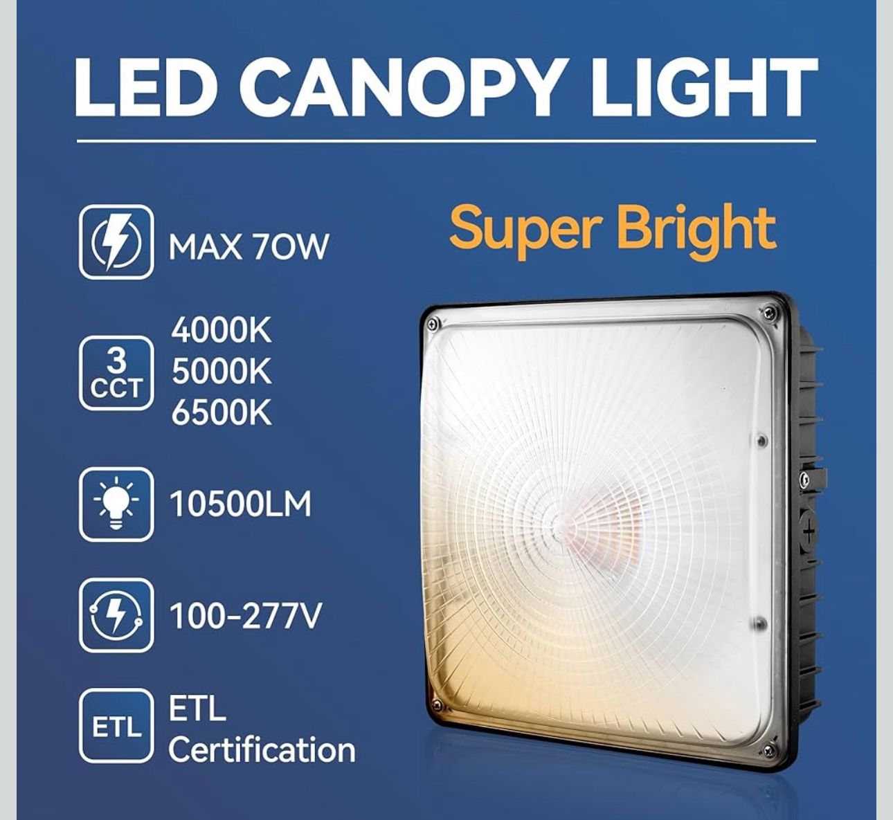 New LED Canopy Light 70W - photo 3