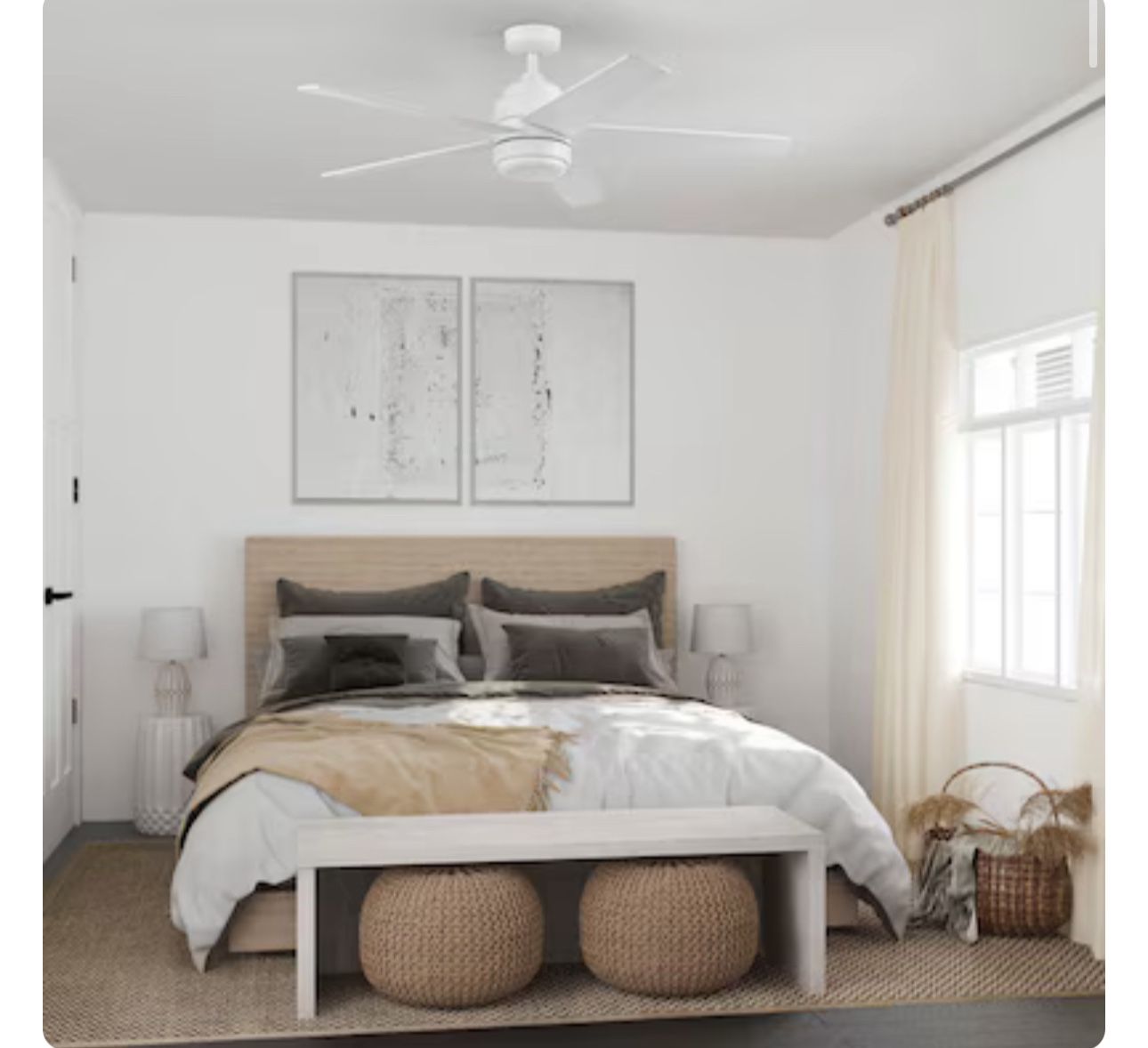 New Harbor Breeze Carlow 52-in LED Outdoor Ceiling Fan - photo 4