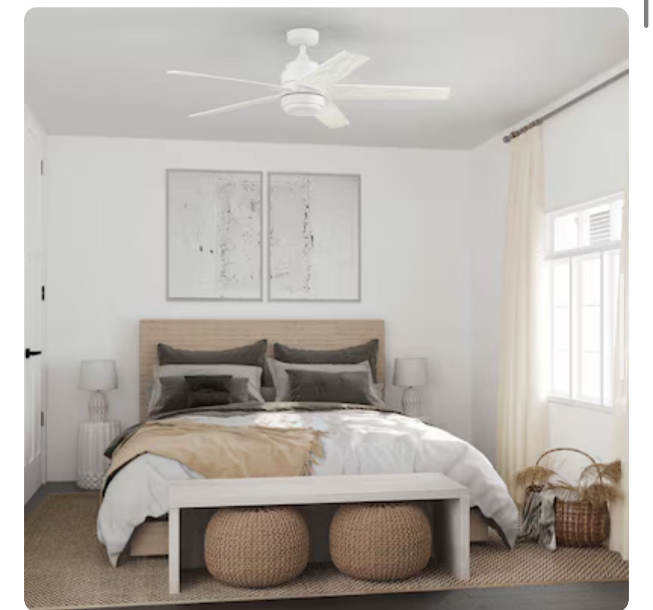 New Harbor Breeze Carlow 52-in LED Outdoor Ceiling Fan - photo 5