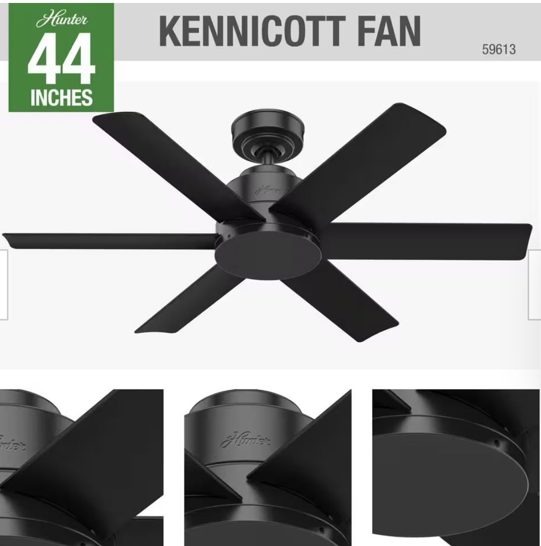 New Hunter Kennicott 44 in. Indoor/Outdoor Ceiling Fan - photo 3