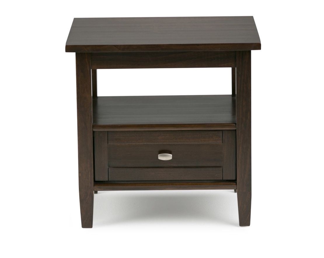 New Simpli Home Warm Shaker End Table - photo 2