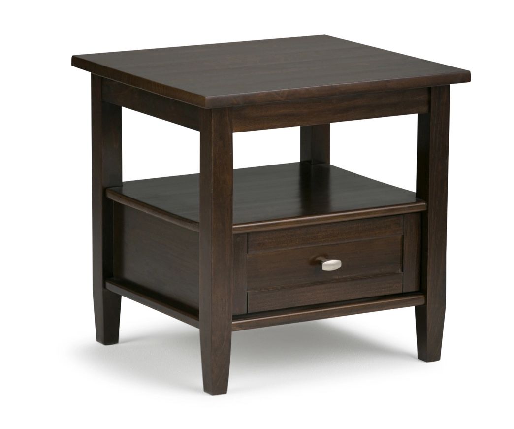 New Simpli Home Warm Shaker End Table - photo 3