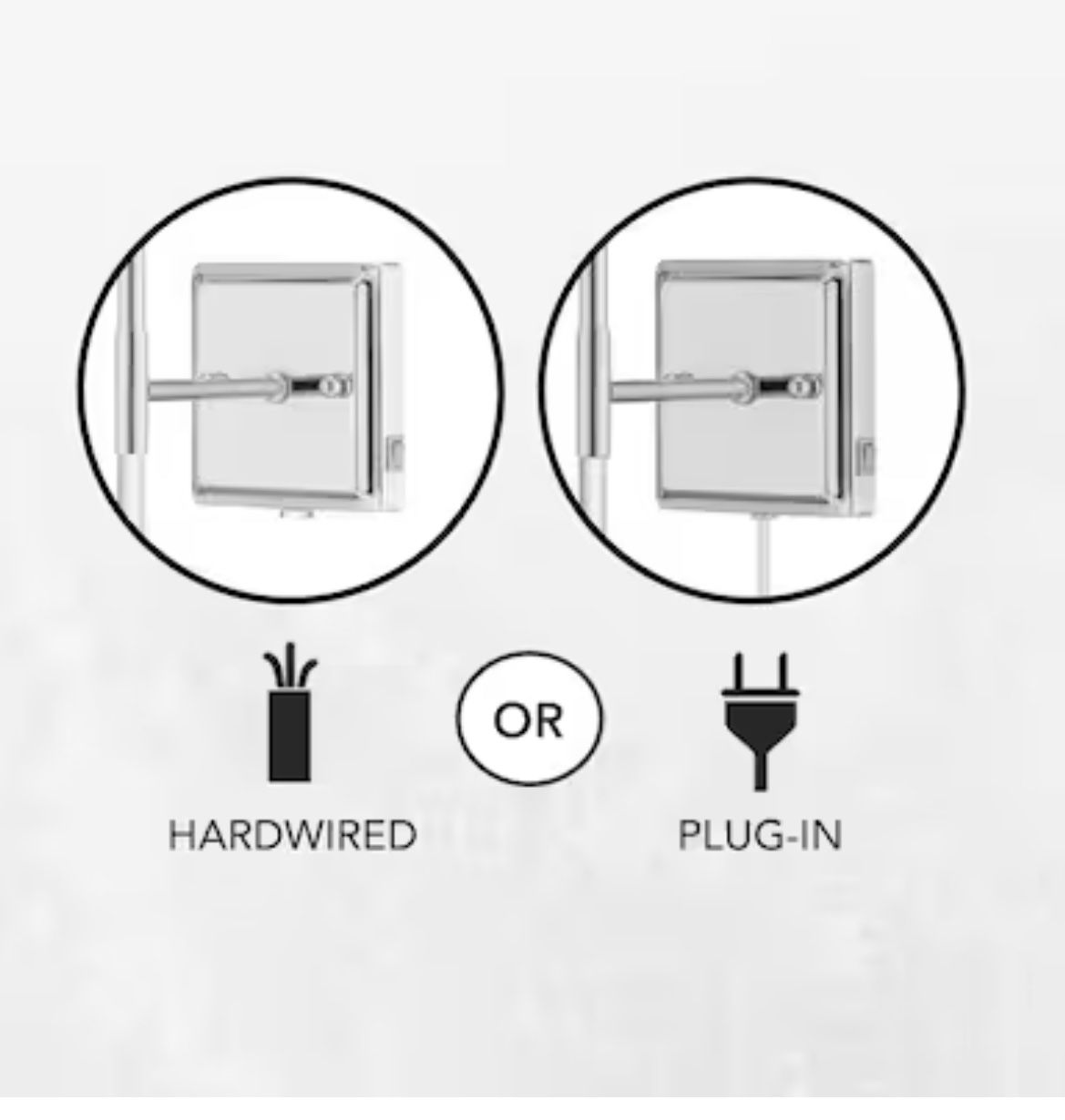 Set of 2 allen + roth Casado Polished Chrome Wall Sconces - photo 4