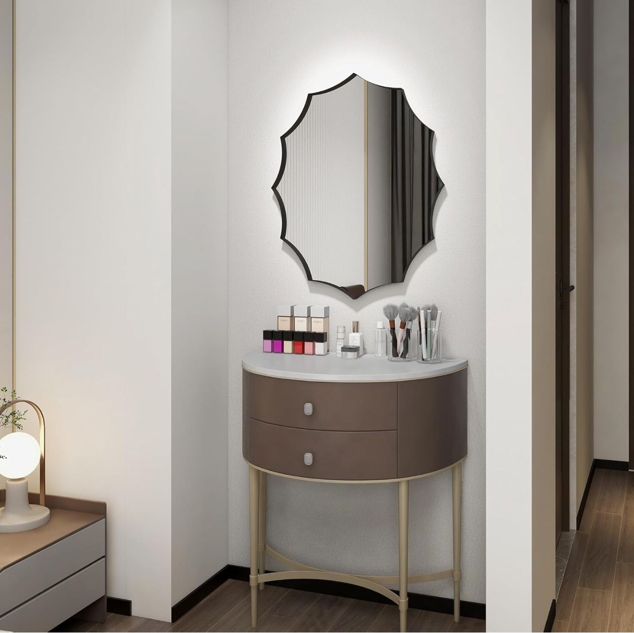 New 24"x30" Wavy Wall Mounted Mirror - photo 2