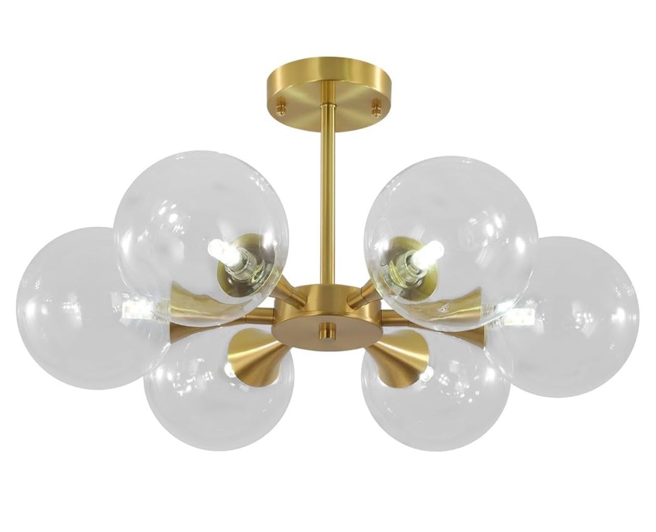 New KCO 6-Lights Mid Century Modern Globe Sputnik Chandelier - photo 4